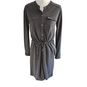 Lou & Grey for LOFT Softblend Black Dress With Pockets XS‎